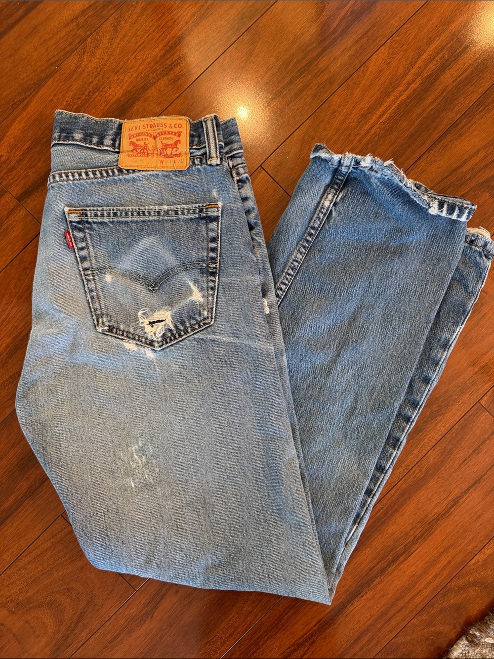 Levi's 505 Distressed Jeans
